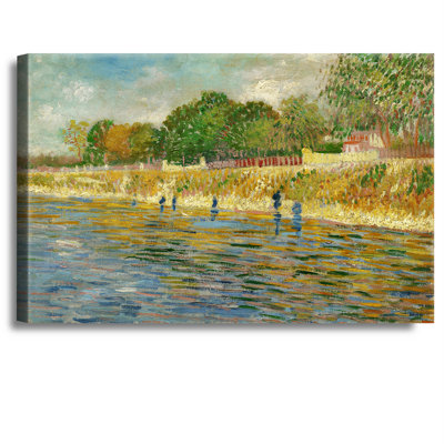 Au bord de la seine par Vincent Van Gogh. Reproduction d'art classique sur toile, estampe numérique sur toile, art mural pour la décoration intérieure