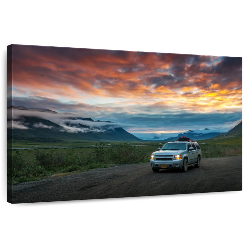 Mehar Alaska Atigun Pass Car, 32" H x 48" W