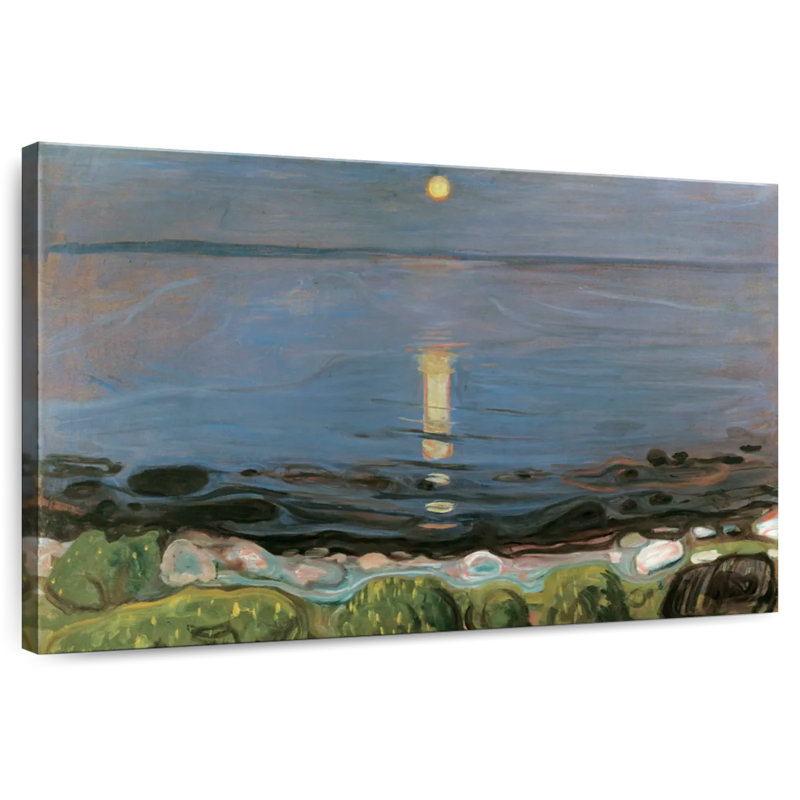 Avery Summer Night By The Beach, H 32 po x l 48 po