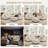 90.6In Corduroy L-Shape Sectional With Storage Ottoman-654895499