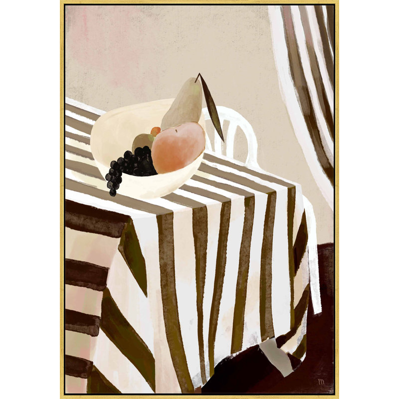 Earthy par Marco Marella pour Studio M, Toile avec cadre doré simple, H 20 po x l 14 po x P 1,25 po