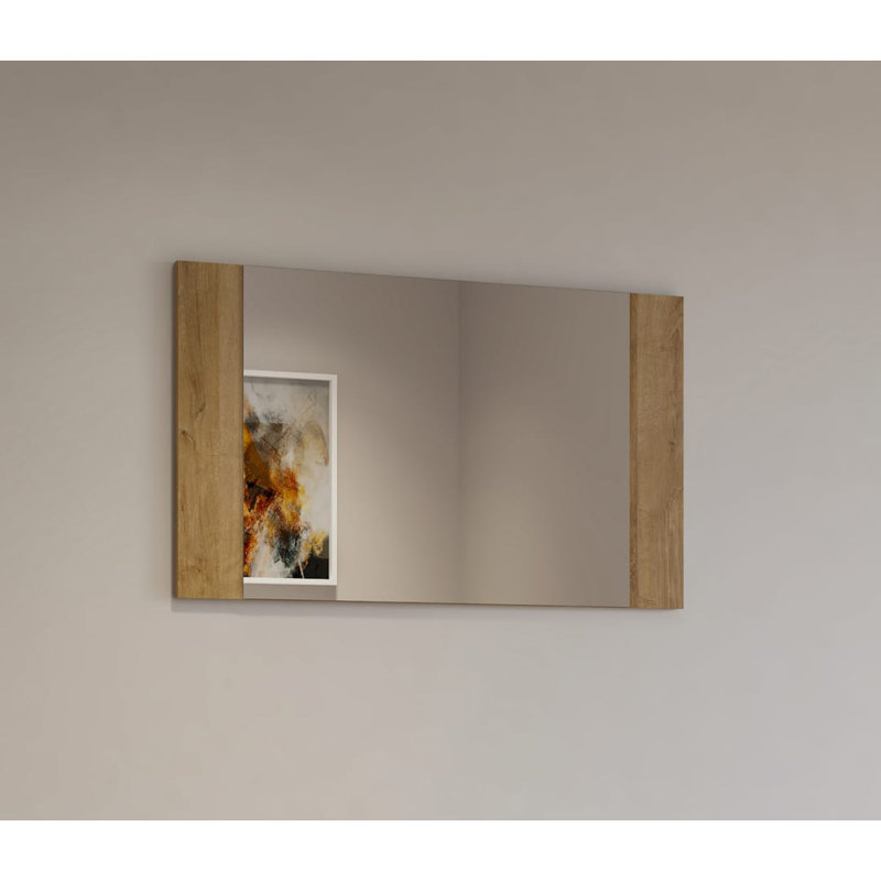 Siomha Rectangle Mirror, Oak Riviera