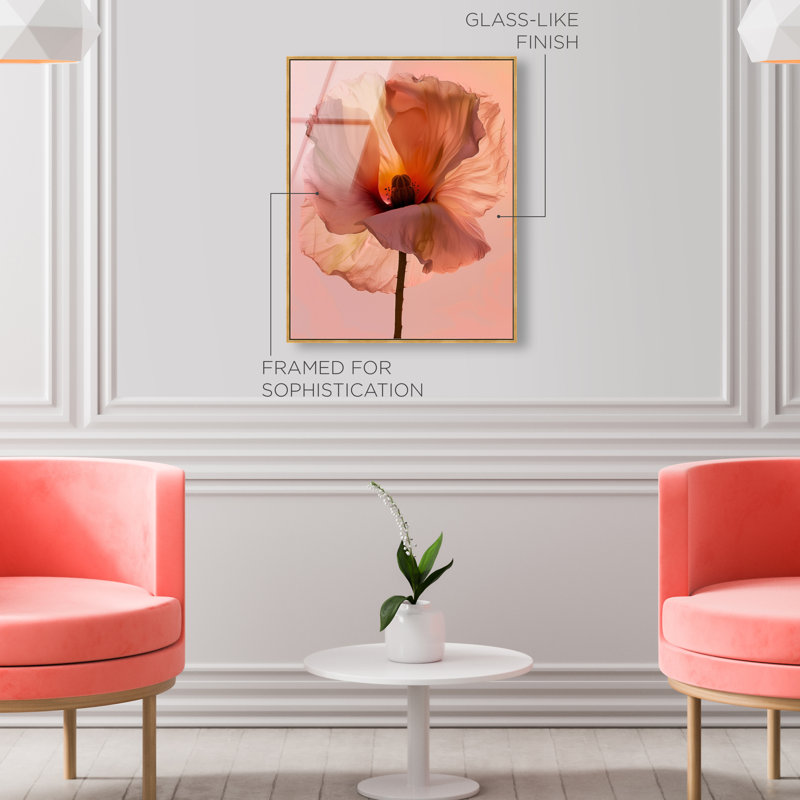 Amber Radiance I Print, 37"H x 31"W, Gold Floater Frame