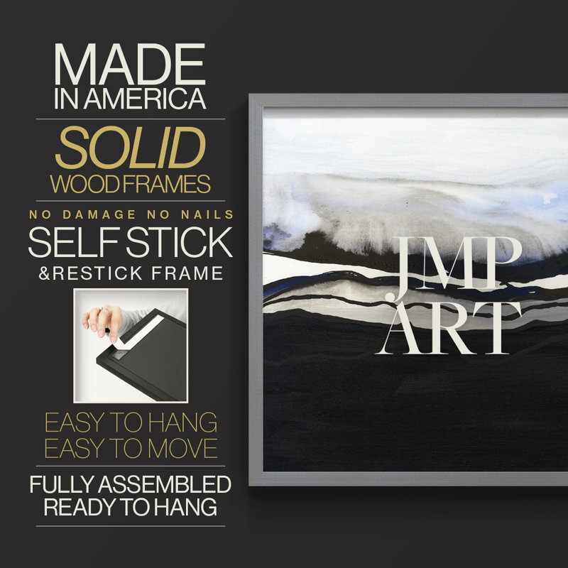 It's about Time VII -Framed Print - Restickable, Grey, 16" H x 20" W