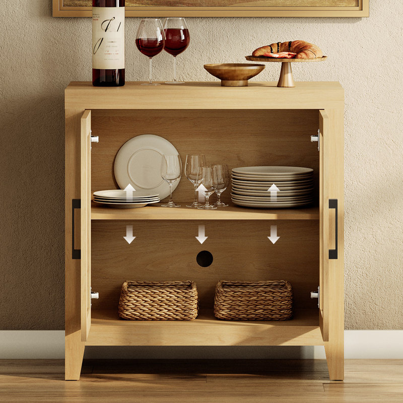 Modular Kitchen Pantry With 6 Drawers And 2 Glass Doors, 74.2" Tall Wood Open Storage Cupboard, Farmhouse Pantry Cabinet With Adjustable Shelf For Dining Room,Living Room, Oak