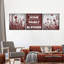 Ensemble de 3 pièces de citation sur toile "Family and home"-92763550