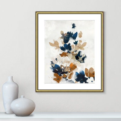 «Wave of Blue Florals I Print» par Ken Roko
