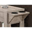 Table d'appoint avec surface en stratifié taupe foncé, pour répondre aux besoins de rangement de la table de salon et de chambre à coucher, stratifié, options améliorant la maison