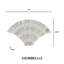Carreau de mosaïque en marbre blanc aiguisé à motif de ventilateur 15 po x 8,88 po Carrara 