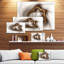 Floral «Brown Abstract Fractal Flower», reproduction d'impression sur toile tendue-26669961