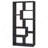 8-Shelf Cappuccino Geometric Bookcase-2001406266