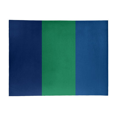 Tapis bleu à rayures de hockey national