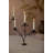  Forged-Iron Triple Candle Candelabras Set of 2, 24" H