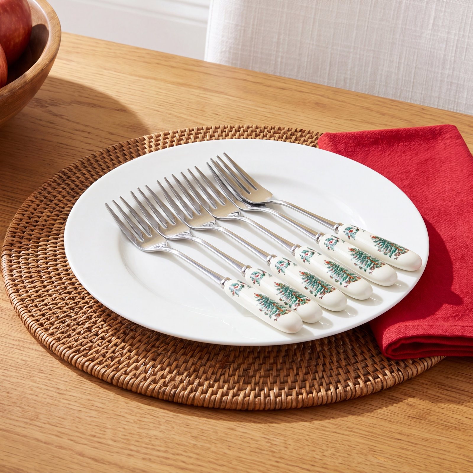 Spode Christmas Tree Pastry Fork