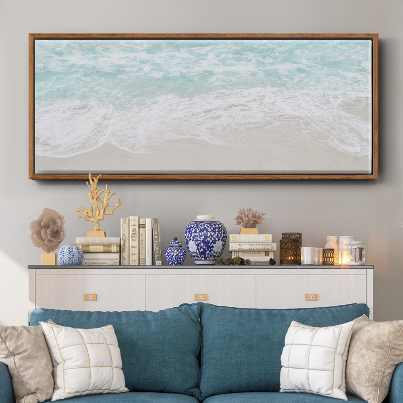 Coastline Tide- Framed Canvas
