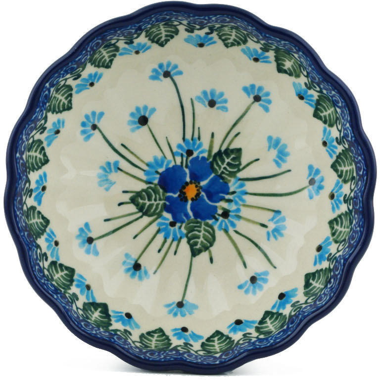 Forget Me Not Stoneware Rice Bowl