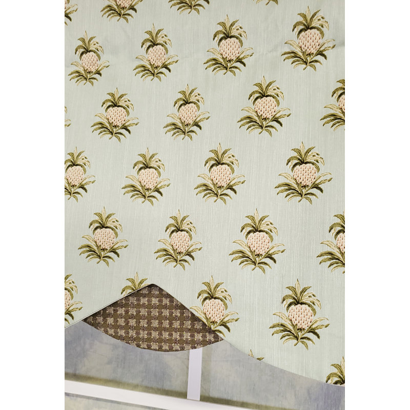 RLF Home Pineapple Field Petticoat Valance, Spa Green