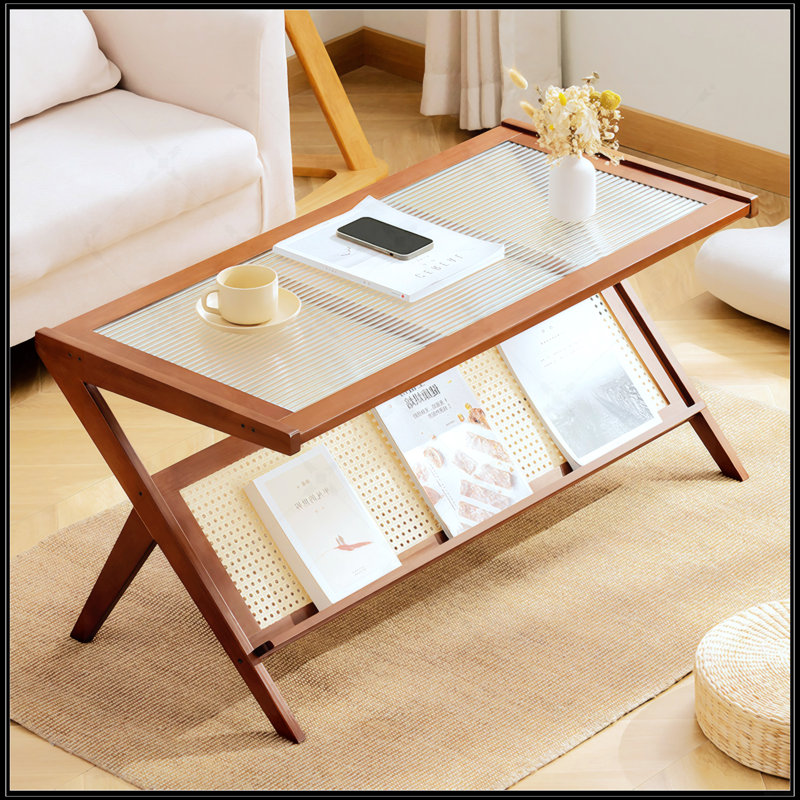 Table basse en rotin