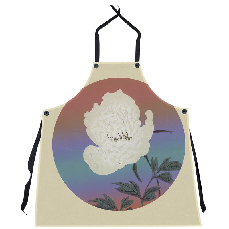 Bib Apron, Red/Blue