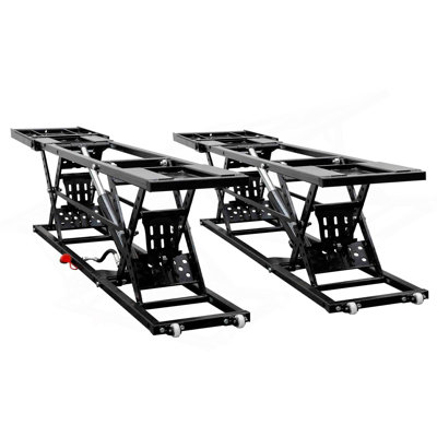 Portable Car Lift - 7,000 LBS Capacity, 26.8" Max Height, Heavy-Duty Quick Jack With Locking Levers, Wheels & 120V Power Unit For Cars, Suvs, Trucks
