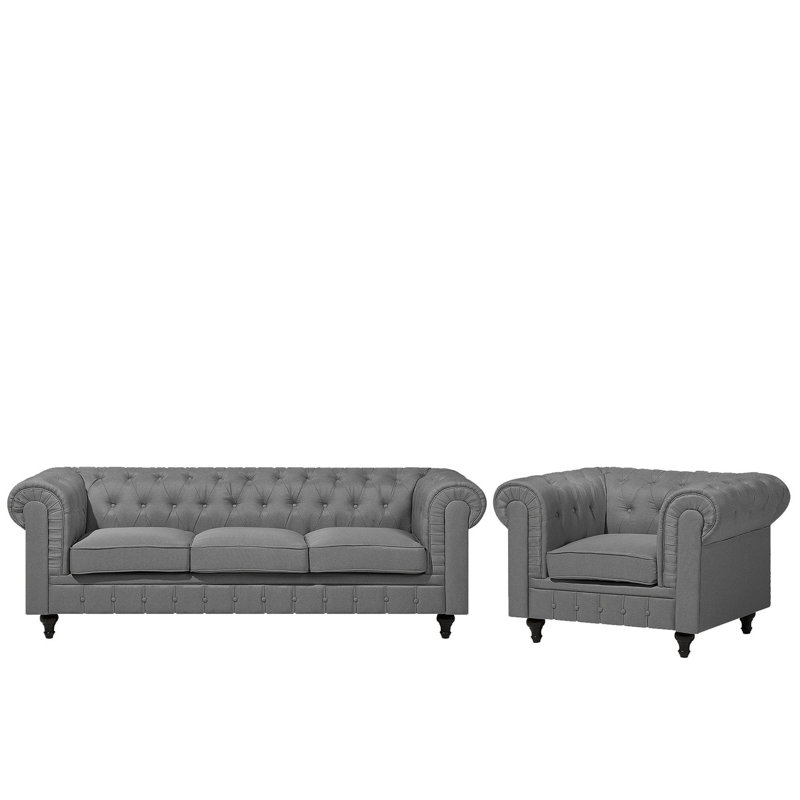 Eager 2 - Piece Living Room Set, Grey