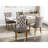 High Upholstered Dining Chair In Gray Velvet, 2 Chairs, With Golden Stainless Steel Plating Legs And Stunning Nailhead Trim Appearance, Sw1601gy Velvet Of 2, Gray, Appealing Trim,-773786291-773786298