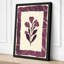 Framed Purple Bloom Botanical - Wrapped Canvas-1412706034-1412706039