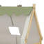 Lit de maison avec tente et éclairage-122259251-122259252