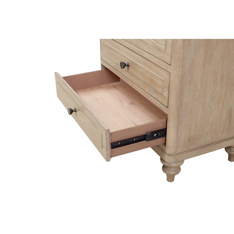 Table de chevet 3 tiroirs avec finition sable