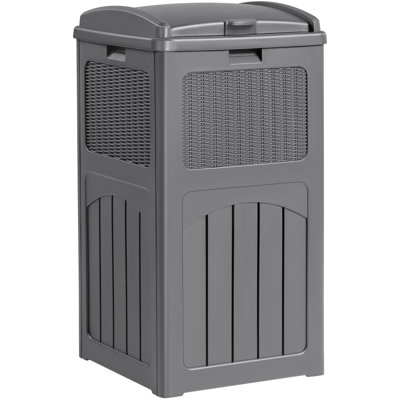 Devoko 33 Gallon Manual Lift Trash Hideaway Container