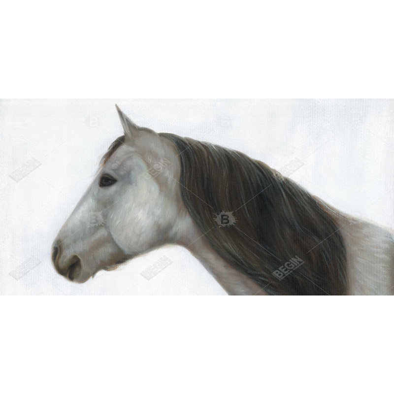 Winter horse - 15.75"x31.50" Desk mat