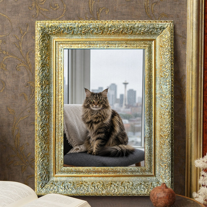 Antique Gold 3 PCS 5" x 7" Sophisticated Picture Frame with Easy Photo Change