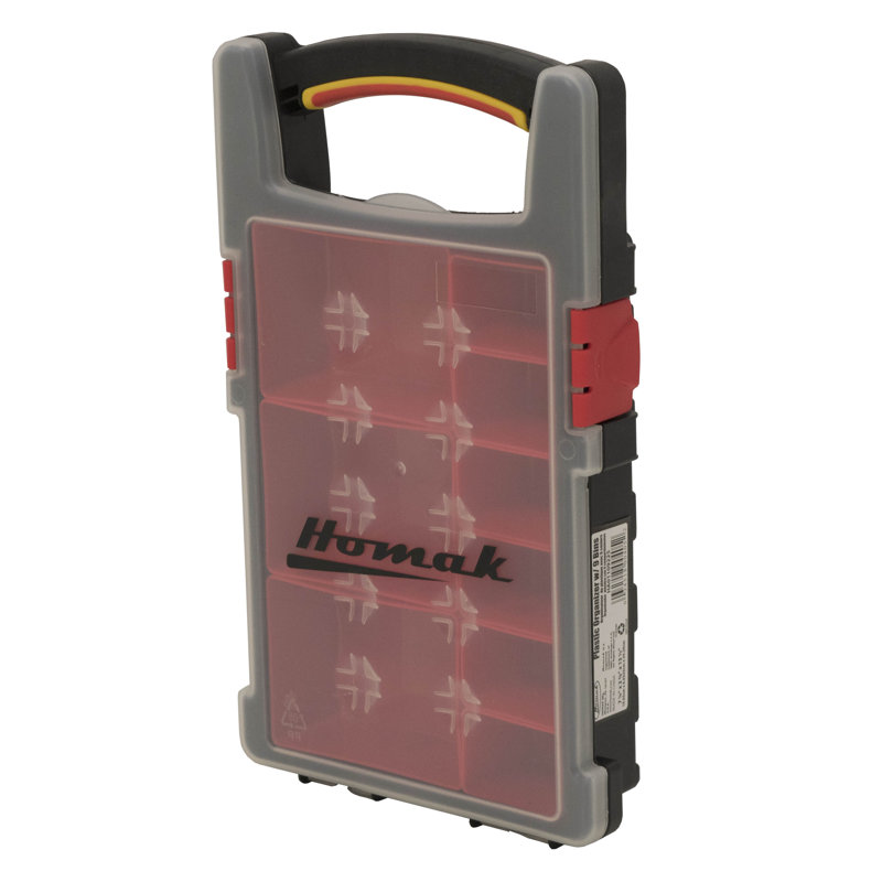 Rangement en plastique avec 9 bacs amovibles
