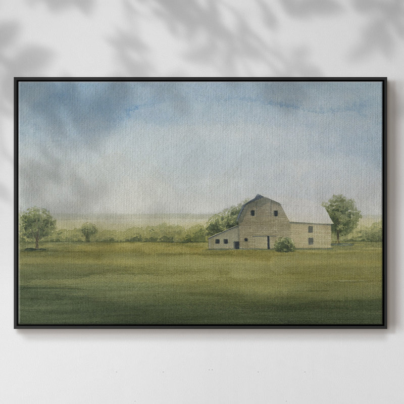 «Grove Farm I», reproduction d'art sur toile, H 27 po x l 41 po x P 2 po, Noir