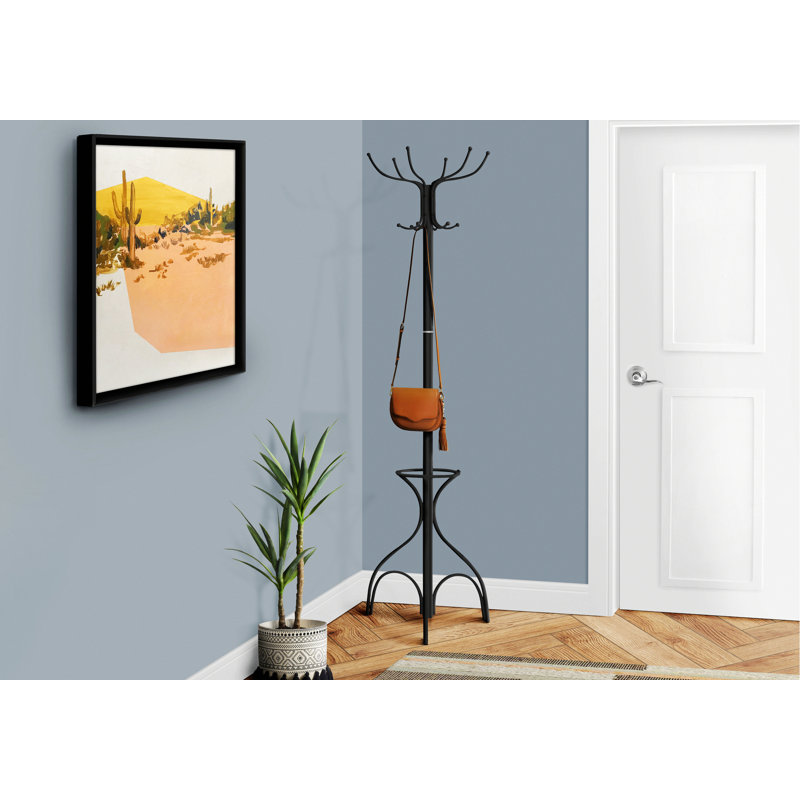 Portemanteau en métal, portemanteau autoportant avec 12 crochets pour le vestibule
