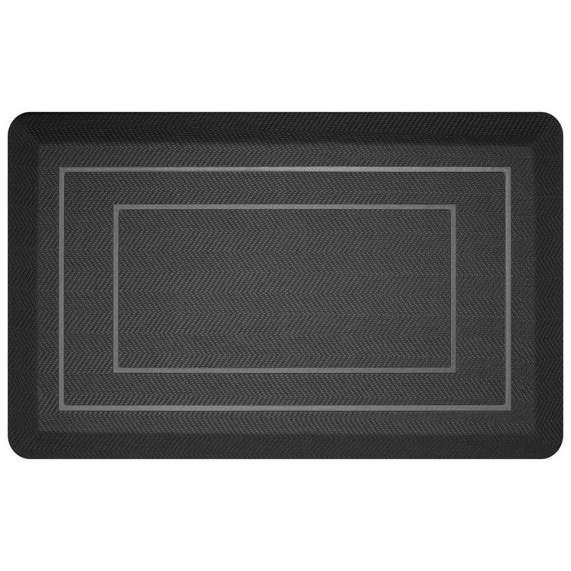 0.8"Extra Thick Anti-Fatigue Non-Slip Waterproof High Density Foam Kitchen Mat, 32"L x 20"W, Black