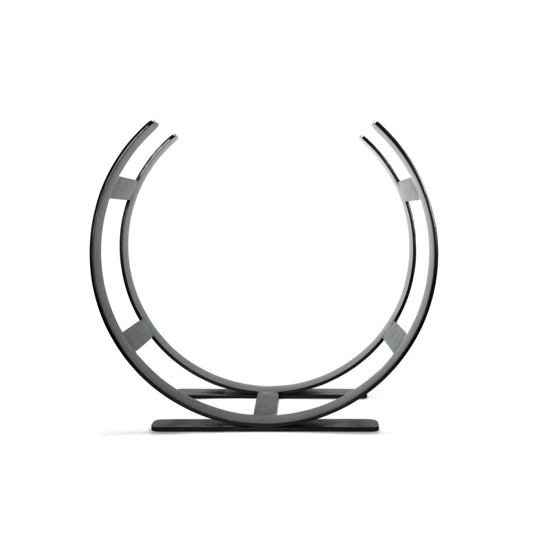 68cm W Hand Forged Log Holder, Matt Black