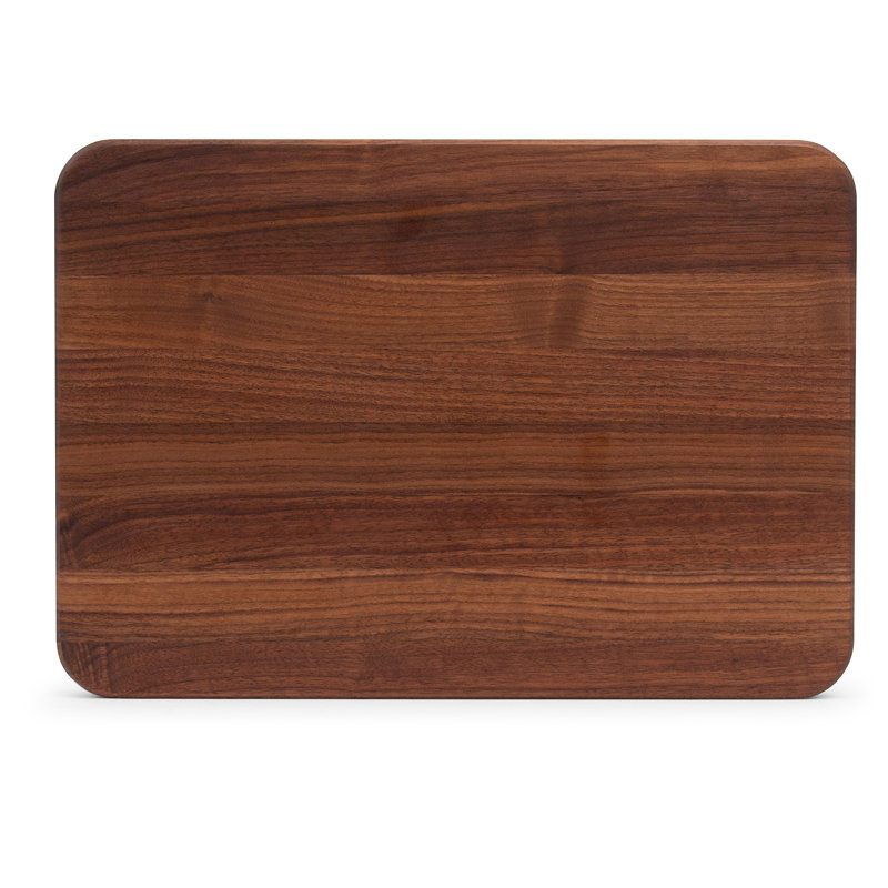 4-Cooks Series 1" Edge Grain Cutting Board, Walnut, 8" W x 12" L