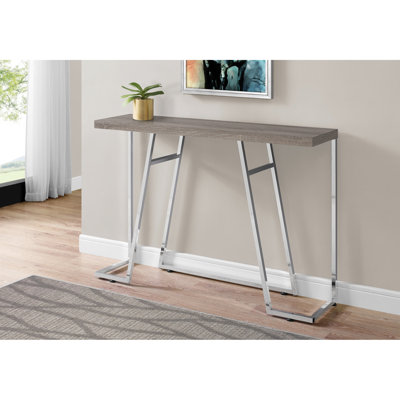 Table d'appoint de bureau polyvalente - Console de chambre à coucher stratifiée taupe