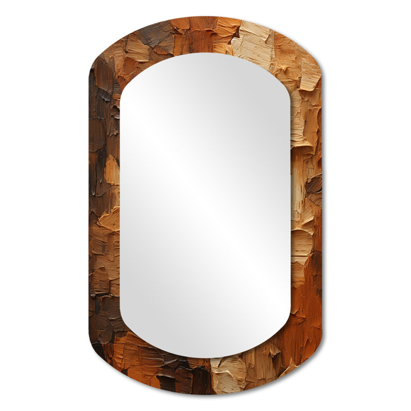 Miroir mural moderne à motif d'arbre 3D, 31 po x 19 po