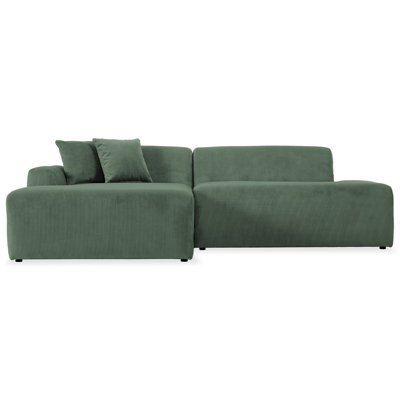 Canapé modulaire en velours côtelé Mar (faisant face à gauche)