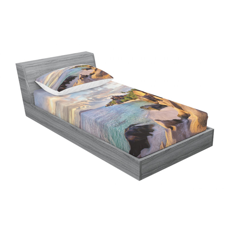 Microfiber Sheet Set, Twin Sheet Set with Fitted Sheet