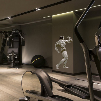 Adhésif décoratif Polygonal Gym