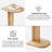 Bobby Solid Wood C Shaped End Table-895541860