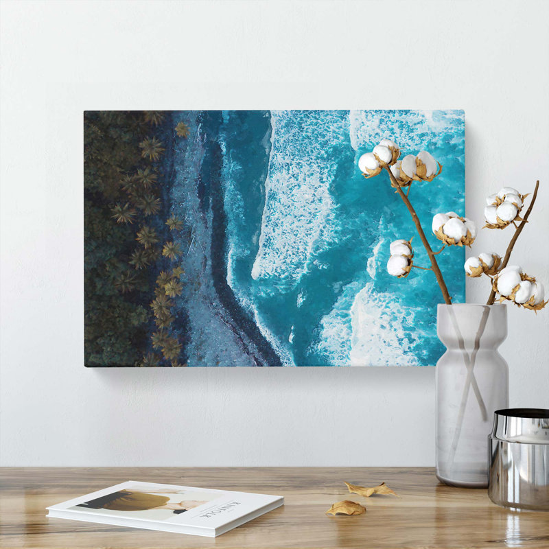 Turtle Beach In Dominica - Wrapped Canvas, 40cm H x 60cm W x 3cm D
