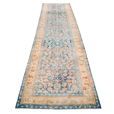 One-of-a-Kind 3'5'' X 15'11' 1990s Wool Area Rug in