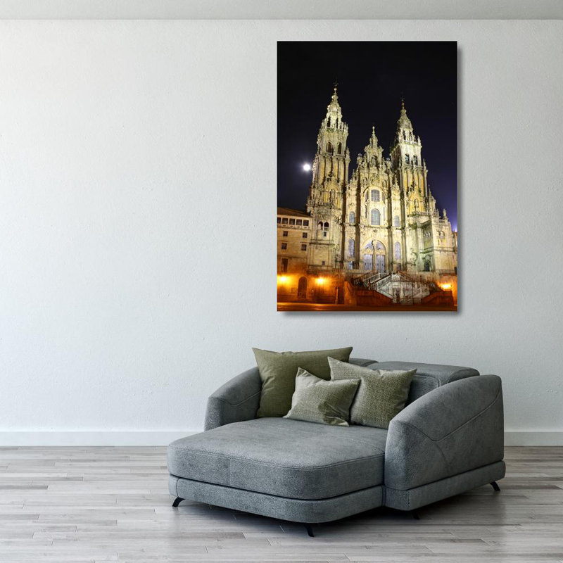 Cathédrale Saint-Jacques de Compostelle, Espagne, H 40 po x l 27 po