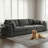 Squared Arm Wide Seat Upholstered Sofa-1464318007