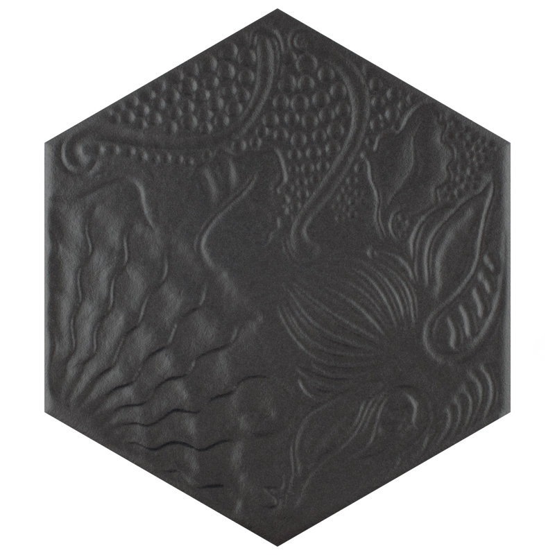 Carreau de porcelaine à motif hexagonal 9 po x 10 po Gaudi