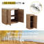 Meuble-lavabo autoportant avec lavabo en céramique et 1 petite armoire de rangement, porte à fermeture en douceur, emballage d'imitation, contreplaqué-133416526
